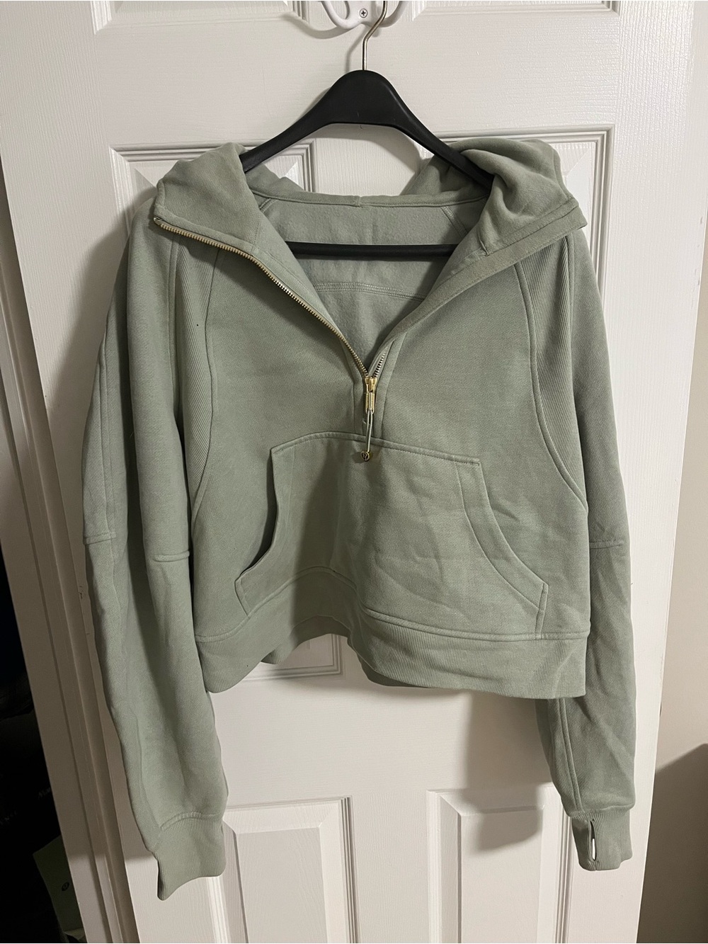 lululemon athletica Sage Green Half-Zip Hoodie